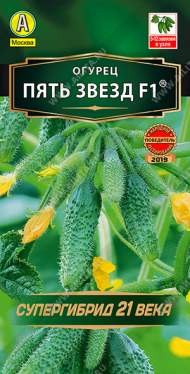 Огурец Пять звезд F1 (аэлита) 10 шт Огурец Пять звезд F1 (аэлита) 10 шт