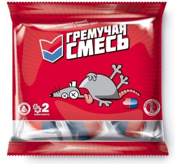 Гремучая смесь от крыс и мышей (брикеты) 200гр 