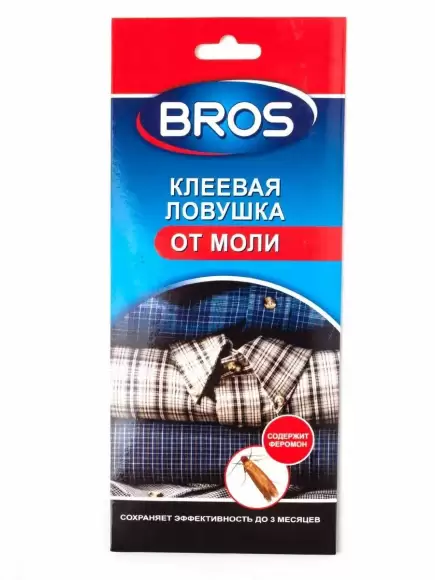 Ловушка для моли клеевая 1шт (bros)  – купить в г. Москва