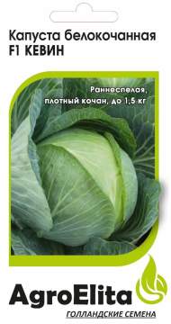 Капуста б/к Кевин F1 (аэ) 10шт Капуста б/к Кевин F1 (аэ) 10шт