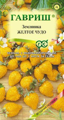 Земляника Желтое чудо (гавриш) 0,03 гр – купить в г. Москва Земляника Желтое чудо (гавриш) 0,03 гр – купить в г. Москва