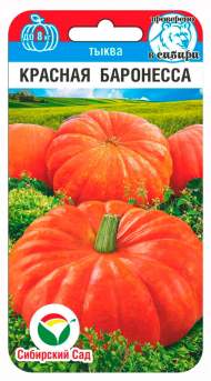 Тыква Красная баронесса (сибирский сад) 5 шт