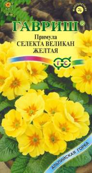 Примула грунтовая Желтый великан (гавриш) 10 шт