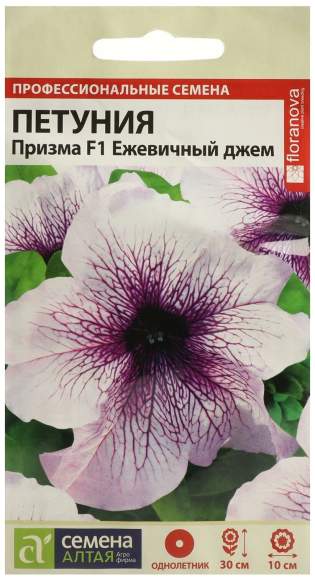 Петуния Призма Ежевичный джем F1 (семена Алтая) 10шт 