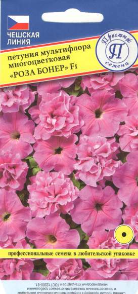 Петуния Мультифлора многоцветковая Роза Бонер F1 (престиж) 5 шт  – купить в г. Москва