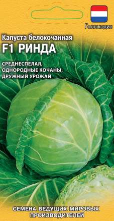 Капуста белокочанная Ринда F1 (гавриш) 10 шт  – купить в г. Москва