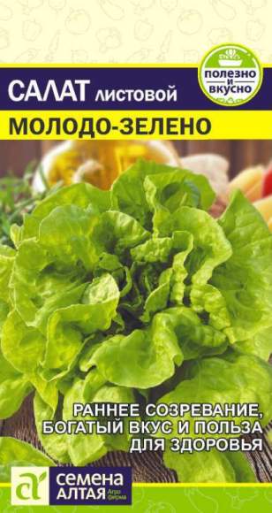 Салат листовой Молодо-зелено (семена Алтая) 0,5гр 