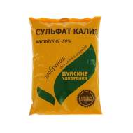 Сульфат калия 0,9кг (БХЗ) Калий -50%, сера -17% Сульфат калия 0,9кг (БХЗ) Калий -50%, сера -17%