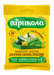 Агрикола для огурцов и патиссонов 50гр Агрикола для огурцов и патиссонов 50гр