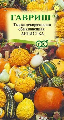 Тыква декоративная Артистка смесь (гавриш) 0,5гр  – купить в г. Москва