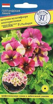 Петуния мультифлора Шейк Разберри F1 (престиж) 5шт