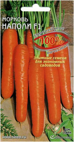  Морковь Наполи F1 (дс) 100шт 