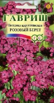 Гвоздика Картузианская Розовый берет (гавриш) 0,05гр многолетник Гвоздика Картузианская Розовый берет (гавриш) 0,05гр многолетник