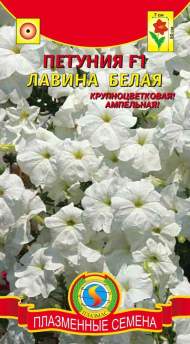 Петуния Лавина белая F1 (плазмас) 10шт Петуния Лавина белая F1 (плазмас) 10шт