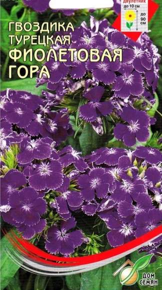  Гвоздика турецкая Фиолетовая гора (дс) 75шт 